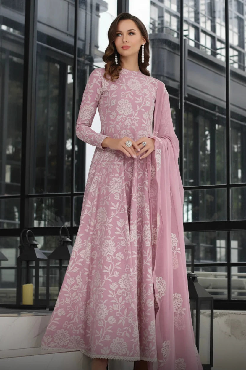 Bareez’e 3PC Embroidered Lawn Suit