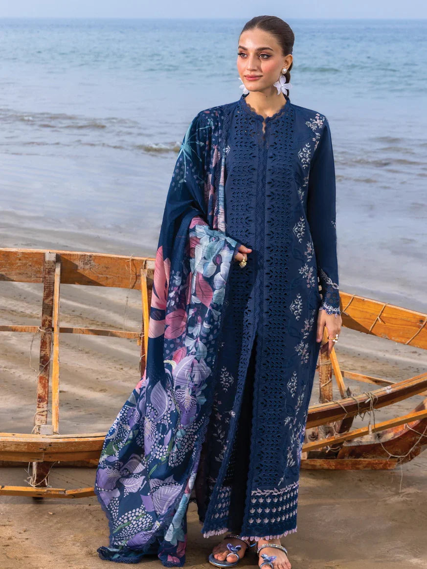 Maria B | Embroidered Lawn Unstitched 3Pc Suit D-05