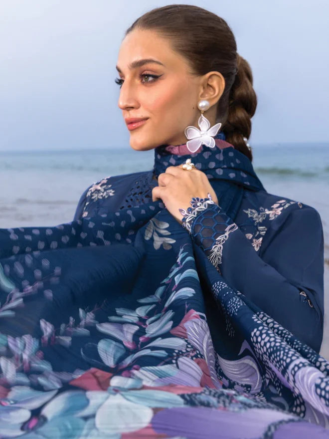 Maria B | Embroidered Lawn Unstitched 3Pc Suit D-05
